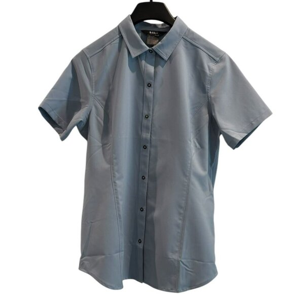 5.11 Tactical Shirt – Women’s M | Blue Collared Button-Up Preppy‎ Utility Style - Picture 1 of 5